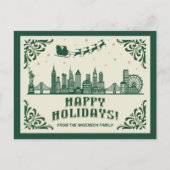 Carte postale Joyeux Joyeux Jours de New York (Devant)