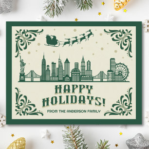 Carte postale Joyeux Joyeux Jours de New York