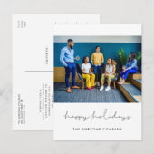 Carte Postale Joyeux Joyeux Joyeux Jours Mini photo d'entreprise (Devant / Derrière)