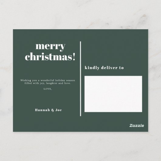 Carte postale Joyeux Joyeux Noël Photo (Dos)