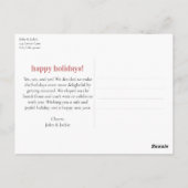 Carte Postale Joyeux Joyeux Nous Nous Marié Elopé Pun Faire-part (Dos)