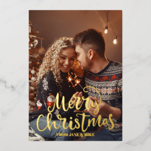 Carte postale Joyeux Joyeux Script