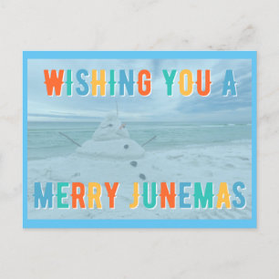 Carte postale Joyeux Junemas Melted Snowman