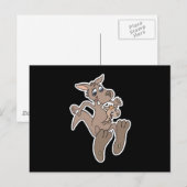 Carte Postale joyeux kangourou (Devant / Derrière)