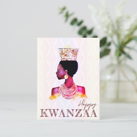 Carte Postale Joyeux Kwanzaa (Debout devant)