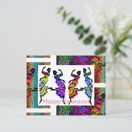 Carte Postale Joyeux Kwanzaa ! (Debout devant)