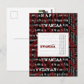 Carte Postale Joyeux Kwanzaa (Devant / Derrière)