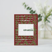 Carte Postale Joyeux Kwanzaa (Debout devant)