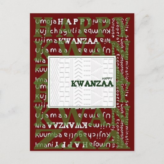 Carte Postale Joyeux Kwanzaa (Devant)