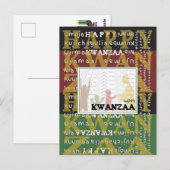 Carte Postale Joyeux Kwanzaa (Devant / Derrière)