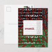 Carte Postale Joyeux Kwanzaa (Devant / Derrière)