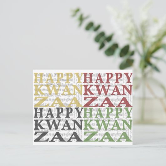 Carte Postale Joyeux Kwanzaa (Debout devant)