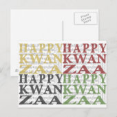 Carte Postale Joyeux Kwanzaa (Devant / Derrière)
