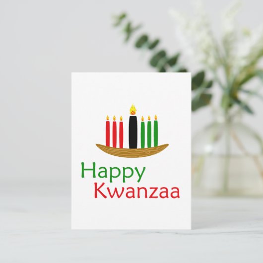 Carte Postale Joyeux Kwanzaa (Debout devant)
