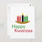 Carte Postale Joyeux Kwanzaa (Devant / Derrière)