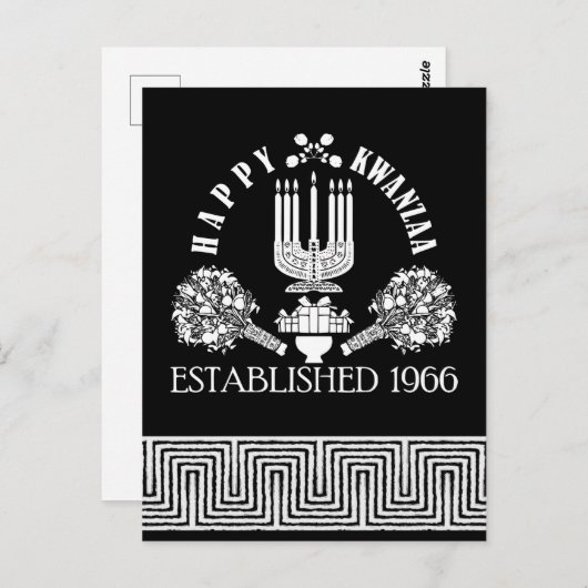 Carte Postale Joyeux Kwanzaa (Devant / Derrière)