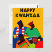 Carte Postale Joyeux Kwanzaa (Devant / Derrière)