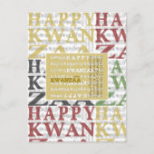 Carte Postale Joyeux Kwanzaa (Devant)