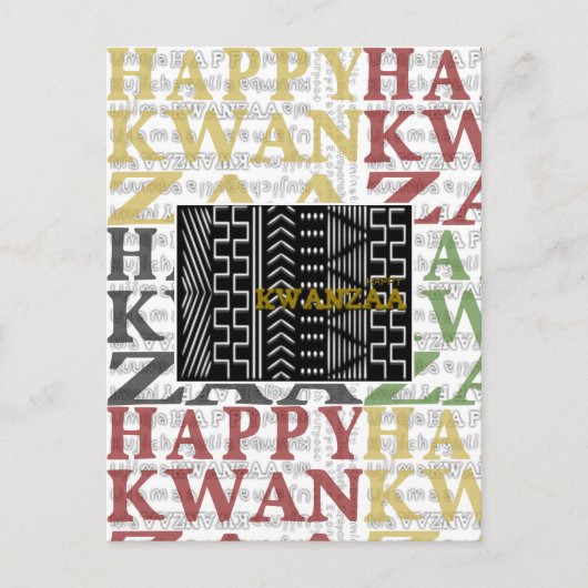 Carte Postale Joyeux Kwanzaa (Devant)