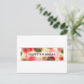 Carte Postale joyeux kwanzaa (bokeh) (Debout devant)