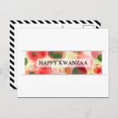 Carte Postale joyeux kwanzaa (bokeh) (Devant / Derrière)