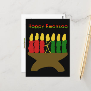 Carte Postale Joyeux Kwanzaa Kinara