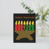 Carte Postale Joyeux Kwanzaa Kinara (Debout devant)