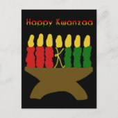Carte Postale Joyeux Kwanzaa Kinara (Devant)