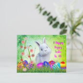 Carte Postale Joyeux Lapin de Pâques (Debout devant)