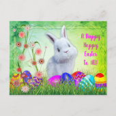 Carte Postale Joyeux Lapin de Pâques (Devant)