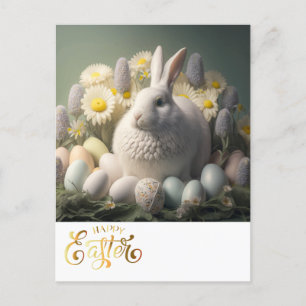 Carte Postale Joyeux Lapin de Pâques