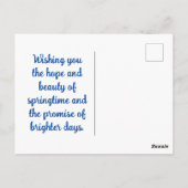 Carte Postale Joyeux lapin lapin de lapin de Pâques mignon (Dos)