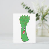 Carte Postale Joyeux légumes d'Asperges (Debout devant)