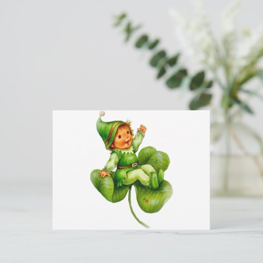 Carte Postale Joyeux Leprechaun (Debout devant)