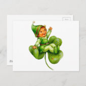 Carte Postale Joyeux Leprechaun (Devant / Derrière)