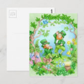 Carte Postale Joyeux Leprechauns (Devant / Derrière)