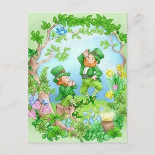 Carte Postale Joyeux Leprechauns (Devant)