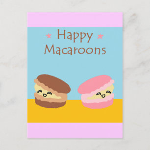 Carte Postale Joyeux Macarons