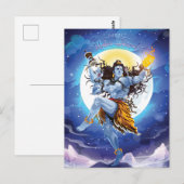 Carte Postale Joyeux Maha Shivratri, Lord Shiva (Devant / Derrière)