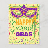 Carte Postale Joyeux mardi gras (Devant)