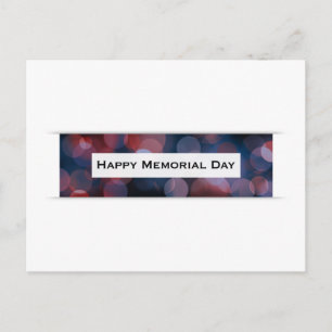 Carte Postale Joyeux Memorial Day (bokeh)