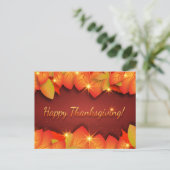 Carte Postale Joyeux message de Thanksgiving (Debout devant)