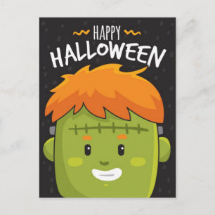 Carte Postale Joyeux monstre d'Halloween