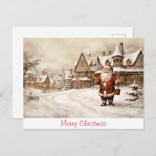 Carte Postale Joyeux Noël (Devant / Derrière)