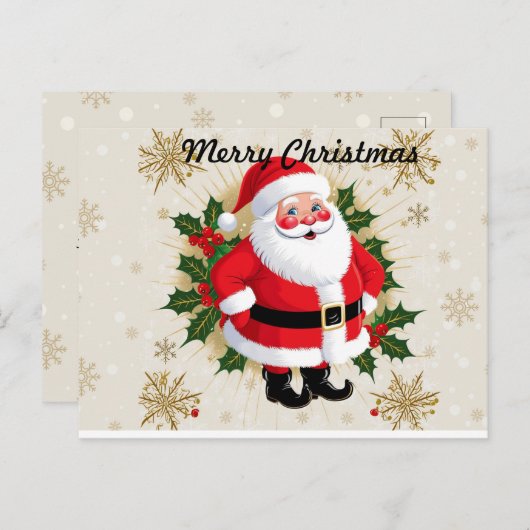 Carte Postale Joyeux Noël (Devant / Derrière)