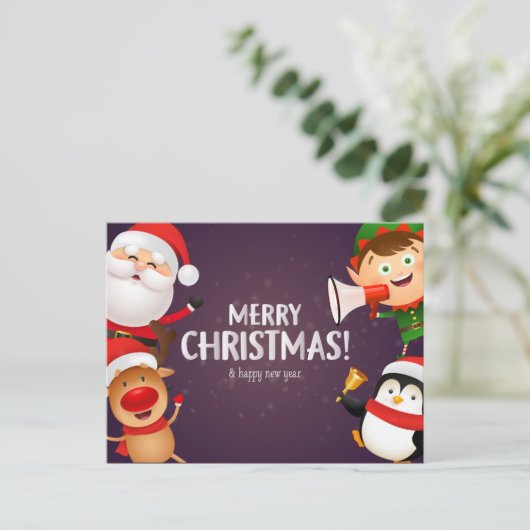 Carte Postale Joyeux Noël (Debout devant)