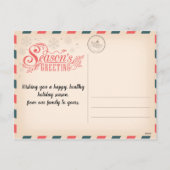 Carte postale Joyeux Noël (Dos)