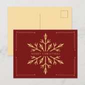 CARTE POSTALE JOYEUX NOËL (Devant / Derrière)