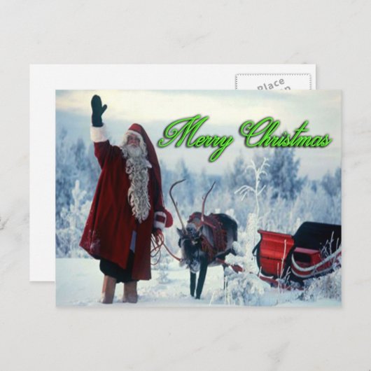 Carte postale Joyeux Noël (Devant / Derrière)