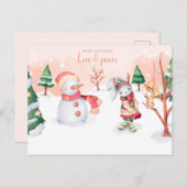 Carte postale Joyeux Noël (Devant / Derrière)